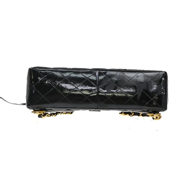 CHANEL CC Matelasse Chain Backpack Bag Patent Leather Black GHW Vintage 898RF602 - Picture 7 of 16